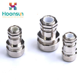 Nickel mạ kim loại ống phụ kiện / kim loại M Cable Gland với thép mạ kẽm