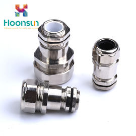 Nickel mạ kim loại ống phụ kiện / kim loại M Cable Gland với thép mạ kẽm