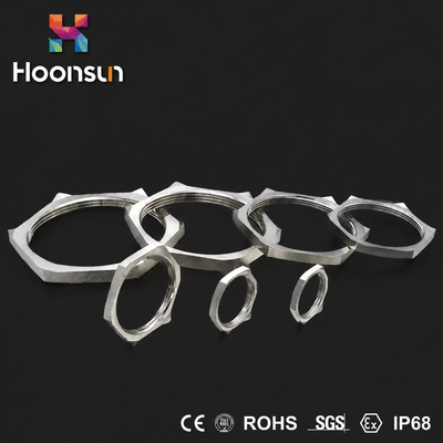 NPT1 / 2 EMC Locknut Cable Gland Phụ kiện mạ điện IP68